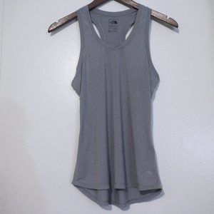 NORTH FACE GRAY TANK, MUSCLE TANK, SHIRTTAIL HEMLINE, SIZE XS